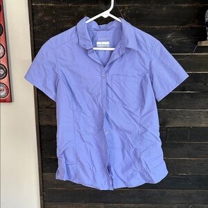 Women's Light Blue Button Down Shirt